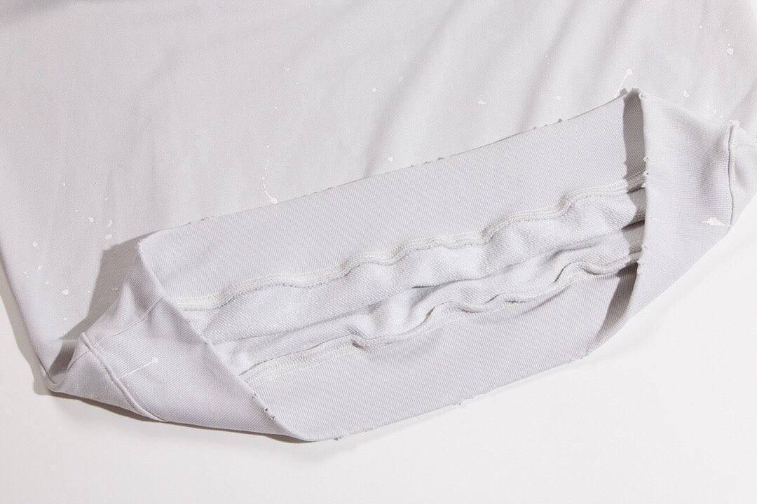 Balenciaga logo-print detail hoodie – White