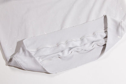 Balenciaga logo-print detail hoodie – White
