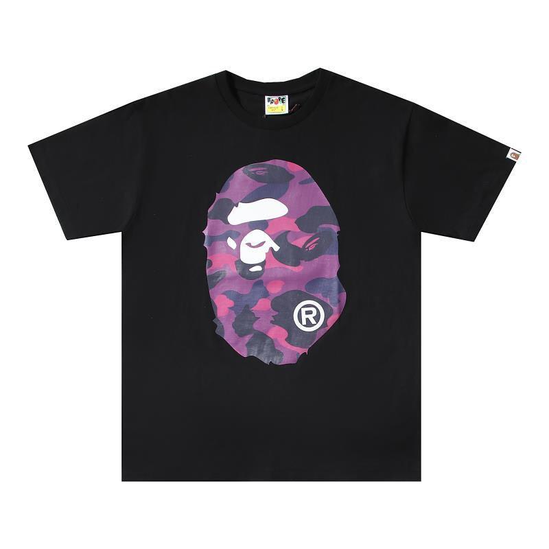 Bathing Ape Black T-Shirt without Collar
