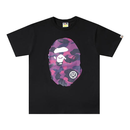 Bathing Ape Black T-Shirt without Collar