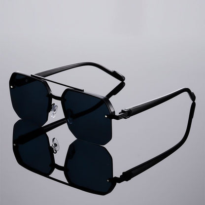 Metal frame polarized sunglasses