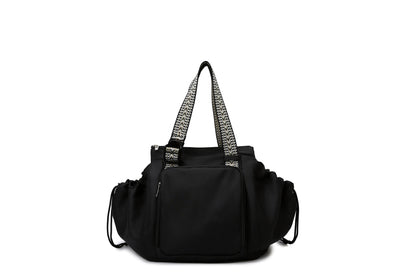Convertible Nylon Backpack Tote Bag Large Capacity 14-Inch Laptop Shoulder Bag