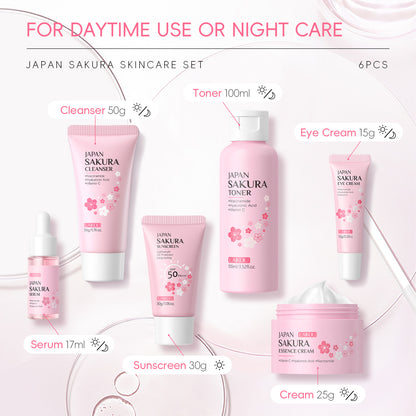 Six-piece skincare set