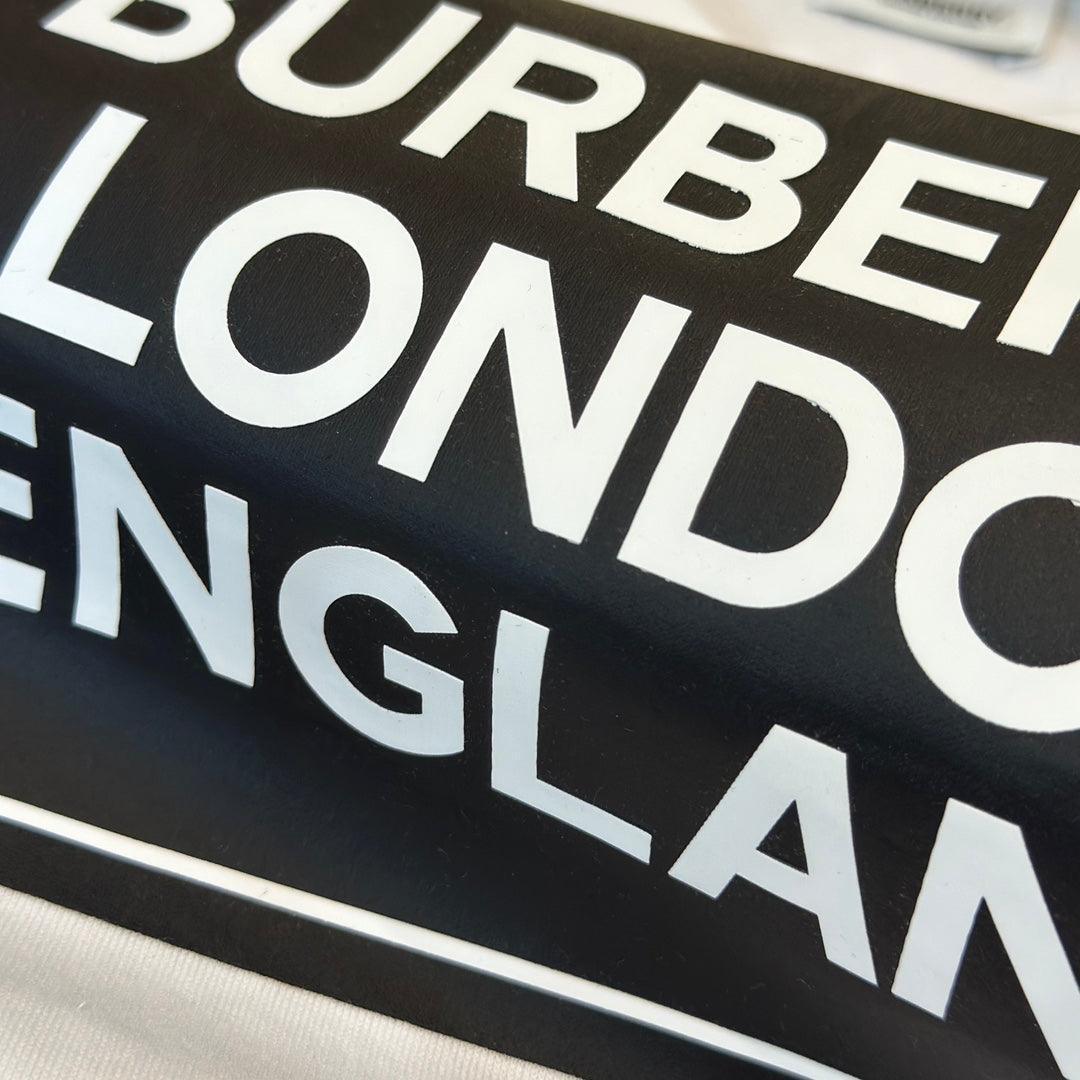 Burberry White T-Shirt Without Collar