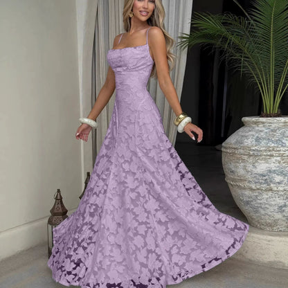 Elegant One-Shoulder Chiffon Dress