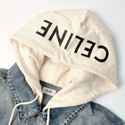 CELINE Washed Grey Denim Jacket – Casual Single-Breasted