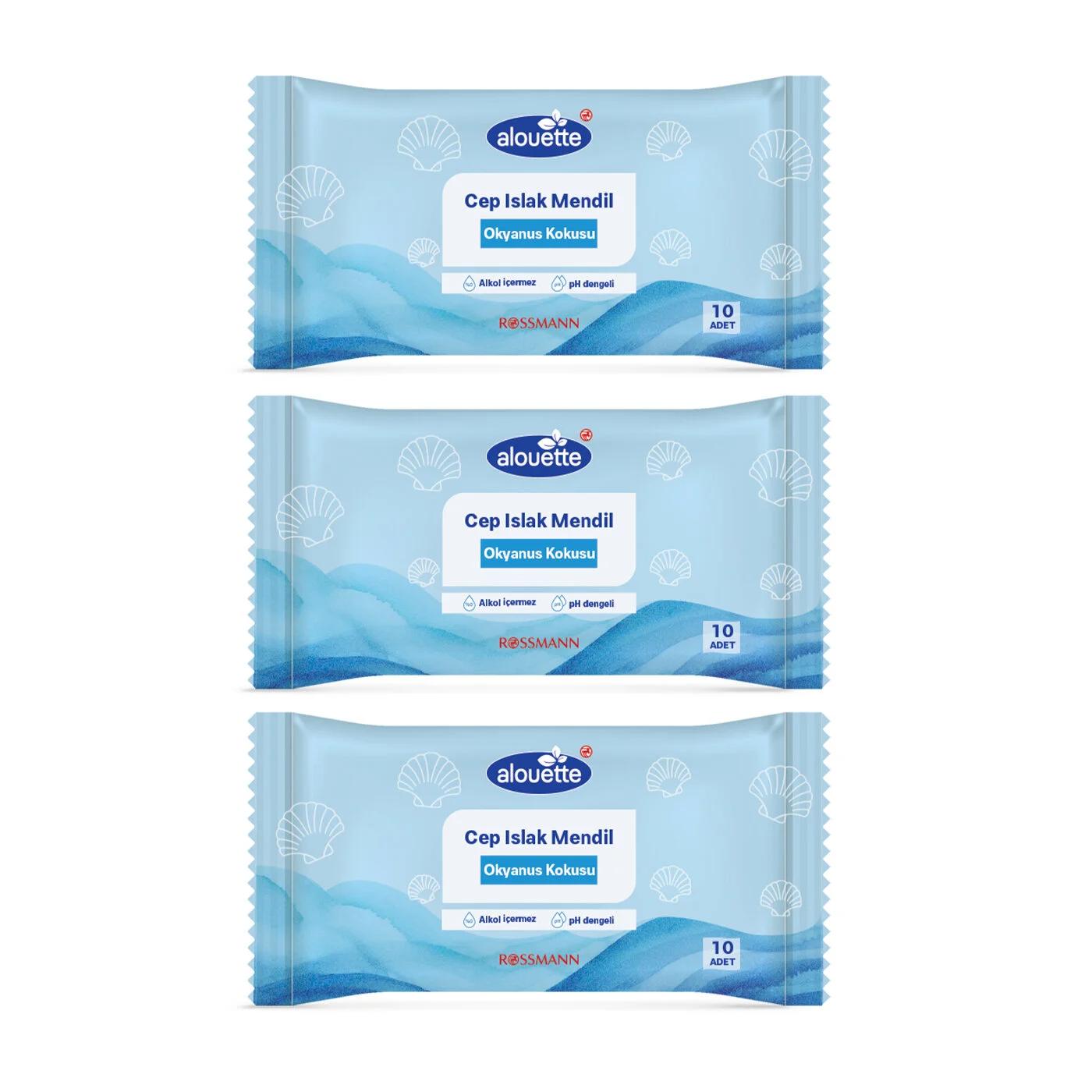 Alouette Ocean Scent Pocket Tissues Soft 3x10 Pack