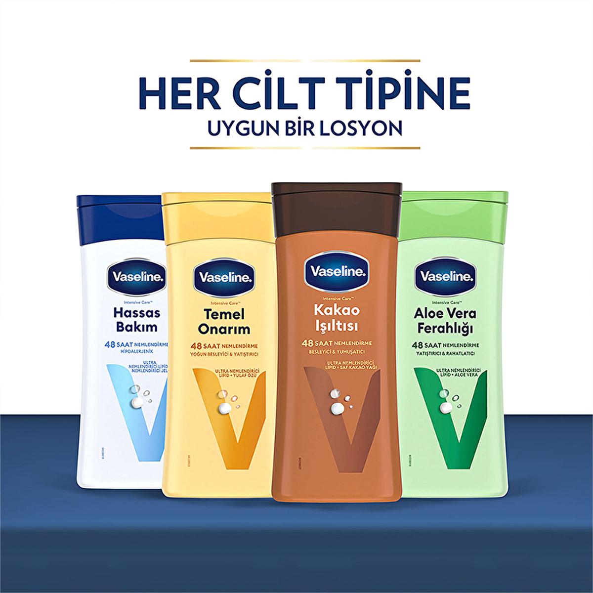 Vaseline Aloe Vera Body Lotion - 48 Hour Moisturization for Dry Skin - Non-Greasy &amp; Dermatologically Tested
