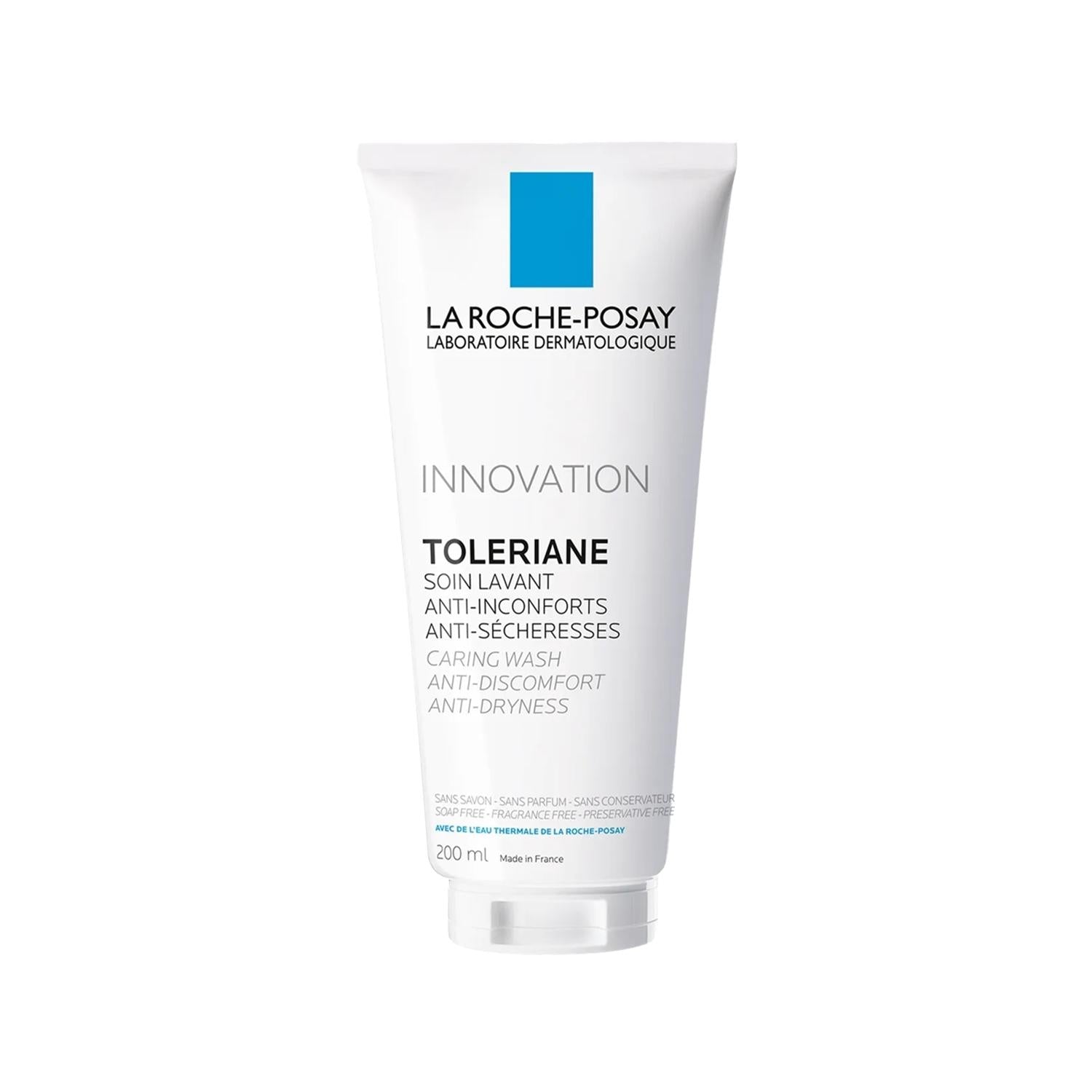 La Roche Posay Toleriane Caring Wash Facial Cleansing Gel for Sensitive Skin - Gentle, Dermatologically Tested, 200ml
