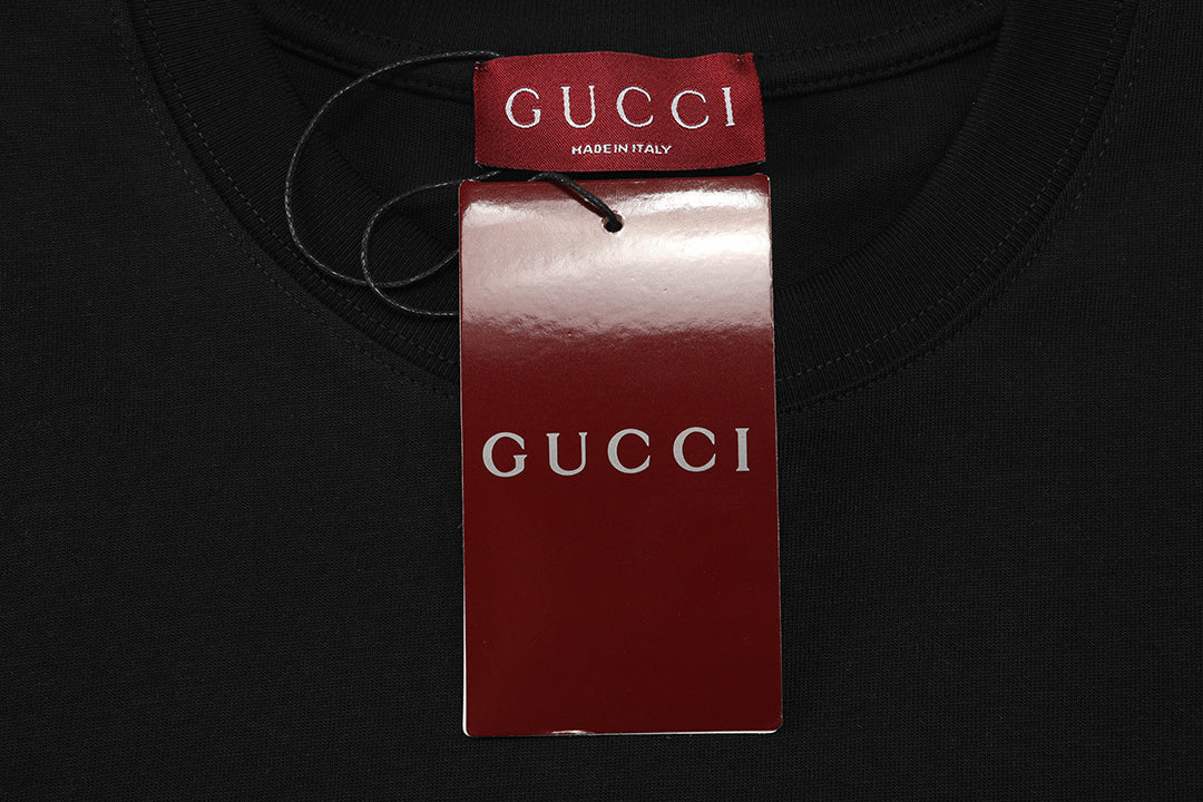 Gucci Black T-Shirt | Logo Cotton Tee – Luxury Casual Wear