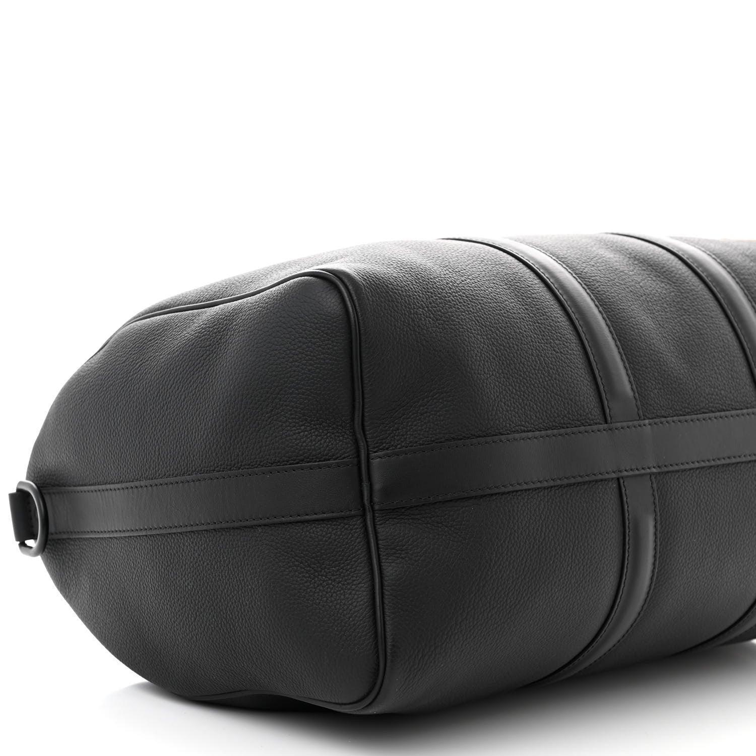 Louis Vuitton  Calfskin Damier Distorted Keepall Bandouliere 40 Black