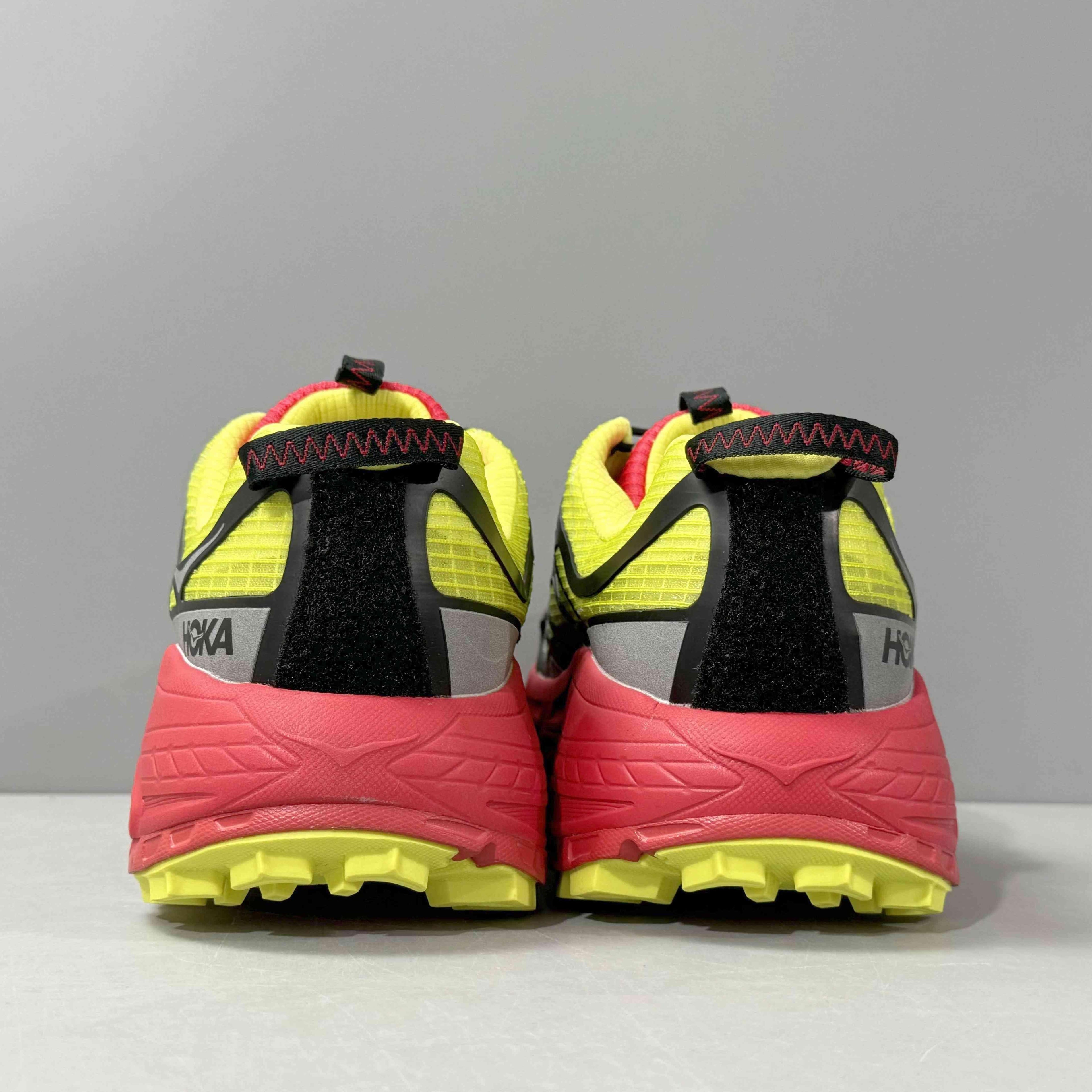Nicole McLaughlin × Hoka Mafate Three 2 "Red/Neon Green
