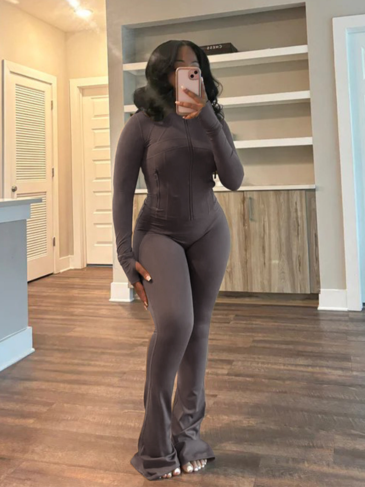 Womens Long Sleeve TwoPiece Set