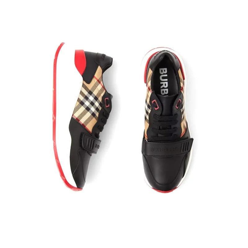 Burberry Ramsey Black Leather Vintage Check