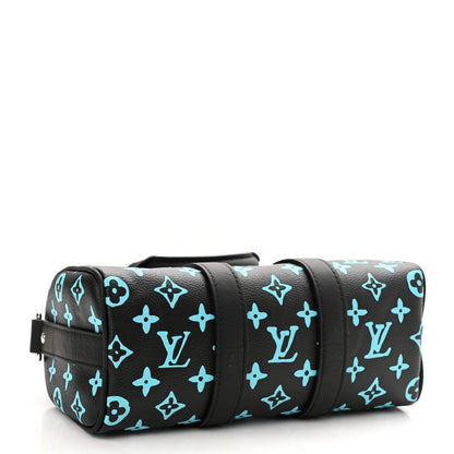 Louis Vuitton Monogram Playground Keepall Bandouliere 25 Black