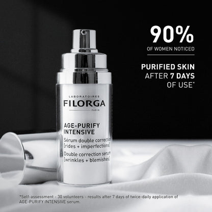 Filorga Age-Purify Intensive Double-Action Anti-Aging Serum 30ml - Non-Comedogenic Skincare for Oily Skin