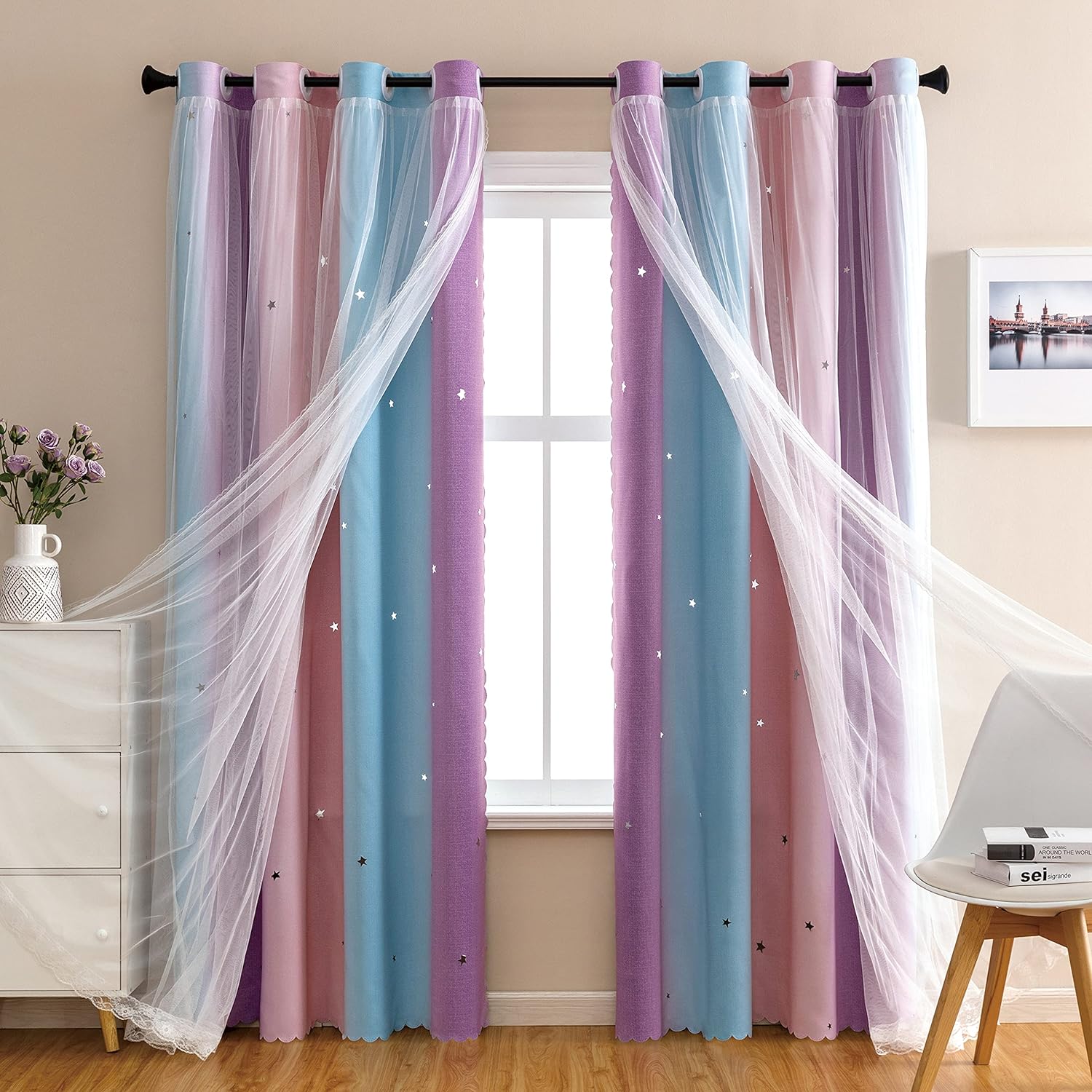 XiDi Dream Star Blackout Curtains W52x L72