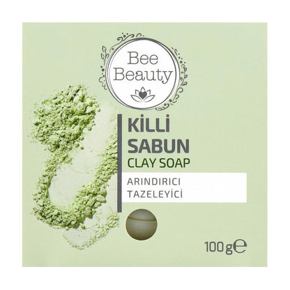 Bee Beauty Clay Bar Soap for Deep Cleansing 100g