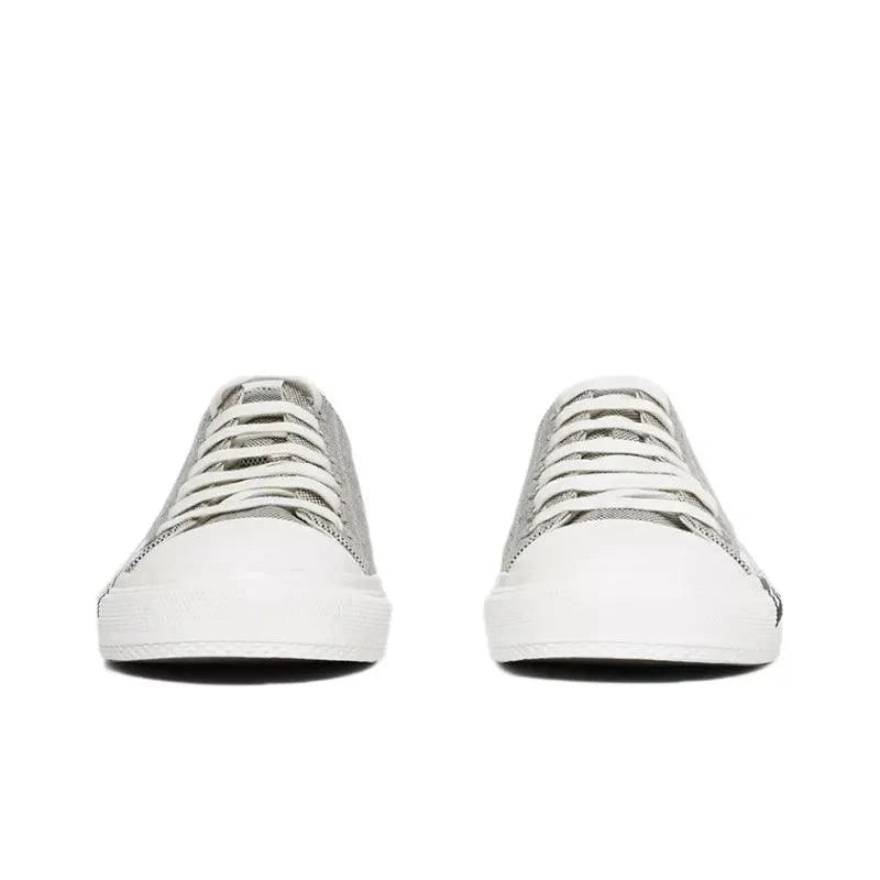 Burberry Logo Print Canvas Sneakers