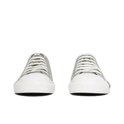 Burberry Logo Print Canvas Sneakers