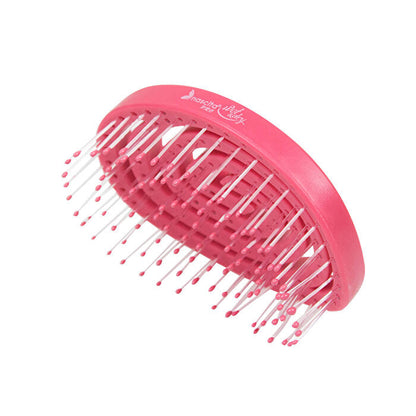3D Portable Hair Brush - Pink Color | Ergonomic Design