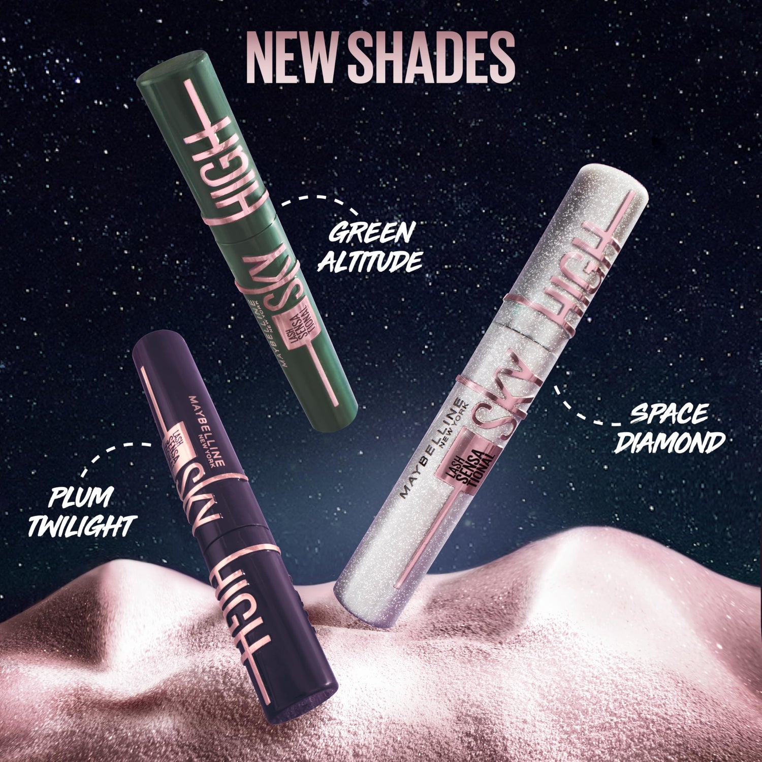 Maybelline Lash Sensational Sky High Mascara - Diamond Shimmer - Volumizing &amp; Lengthening Formula