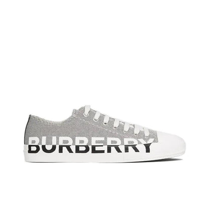 Burberry Logo Print Canvas Sneakers