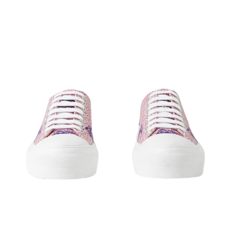 Burberry EKD Monogram Pattern Flatform Pink