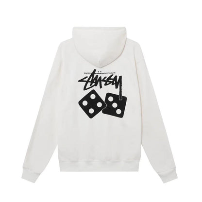 Stussy Dice Hoodie in White