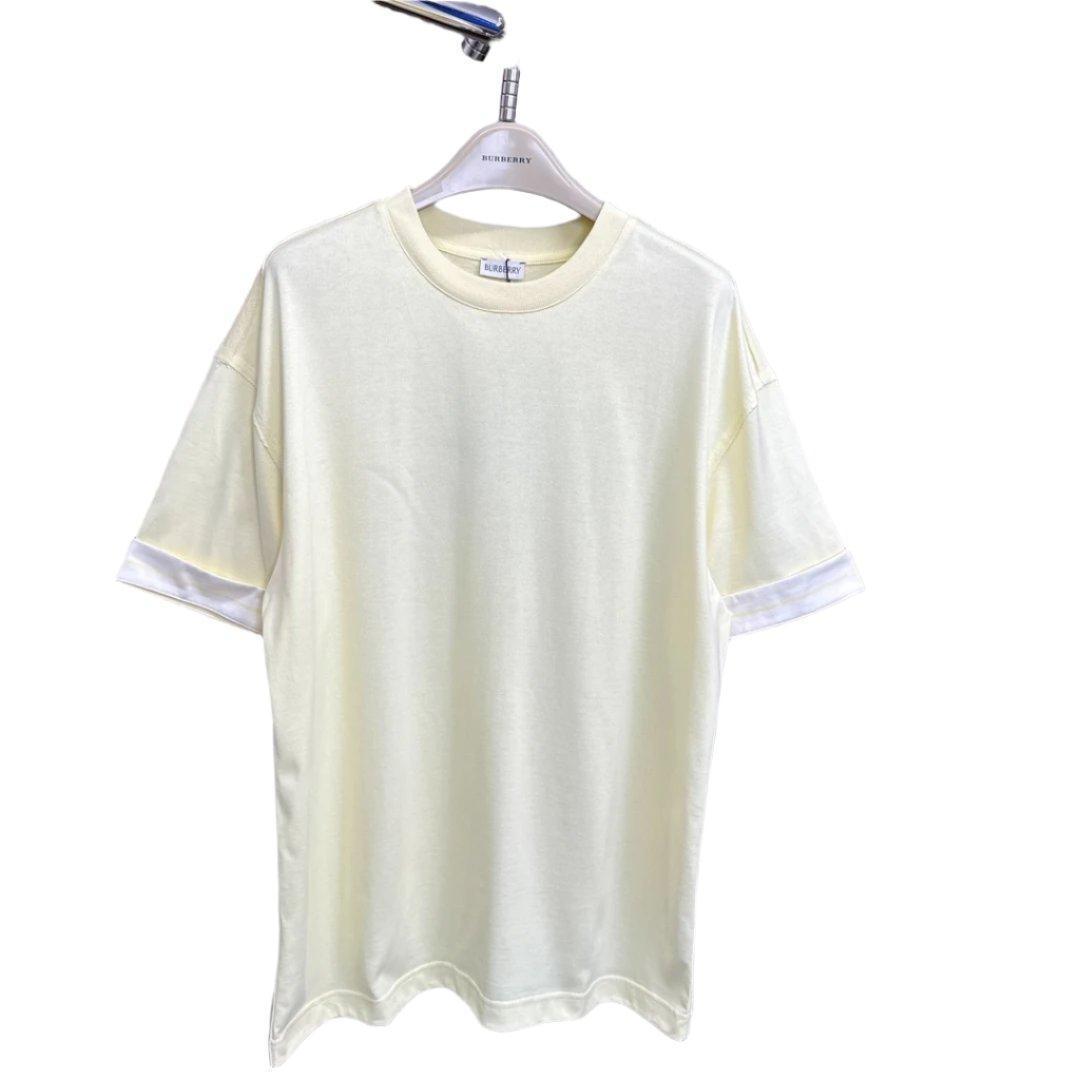 Burberry Yellow T-Shirt Without Collar