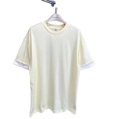 Burberry Yellow T-Shirt Without Collar