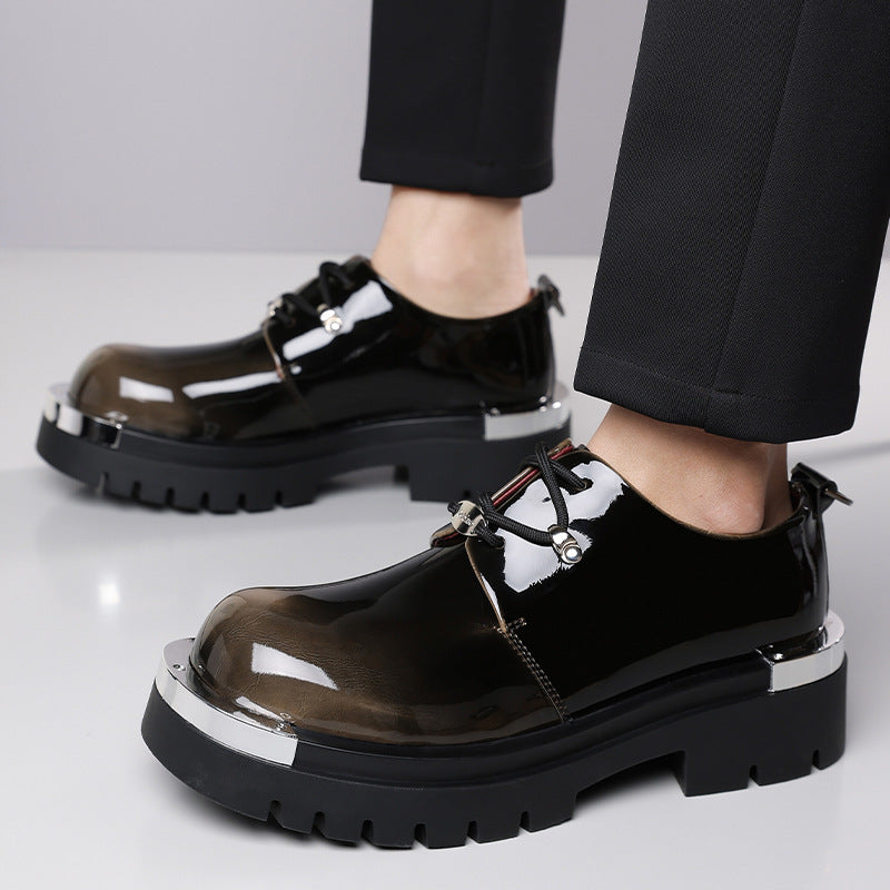 Mens Casual Derby Shoes with Height Increase