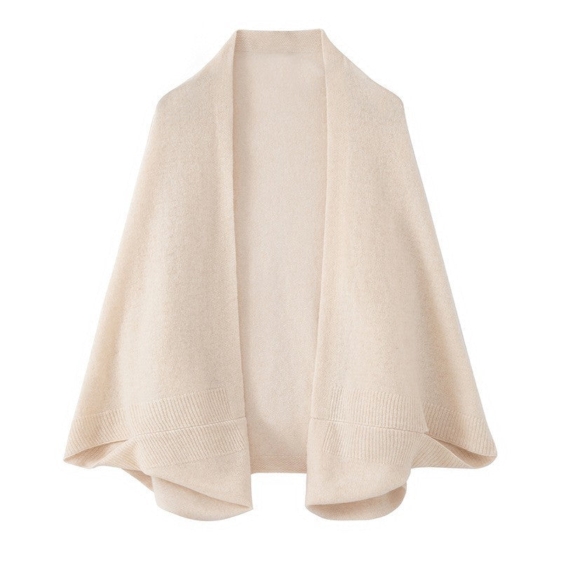 Wool plain-width shawl scarf