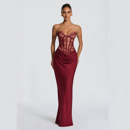 Elegant Lace Evening Gown