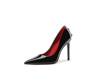 Womens Stiletto High Heels Pointed Toe Sword Design