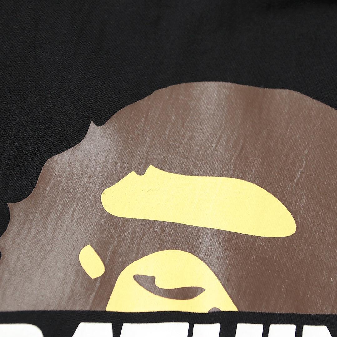 Bathing Ape Black T-Shirt without Collar