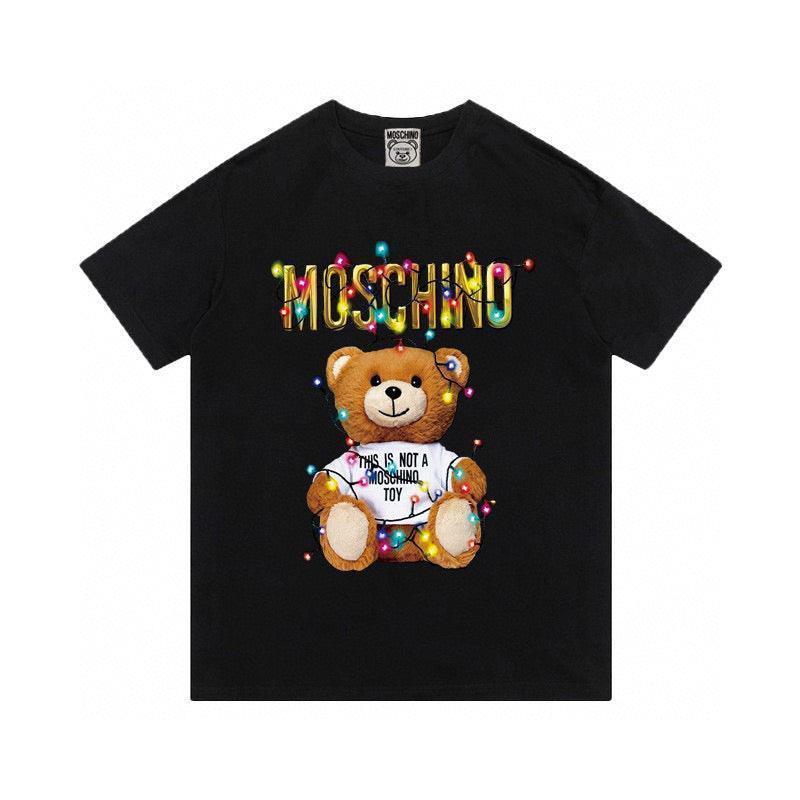 Moschino Christmas Light Teddy Bear T-Shirt Without Collar &