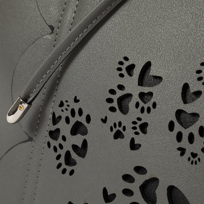 Bow &amp; Hearts Paw Print Handbag