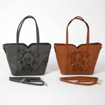 Bow &amp; Hearts Paw Print Handbag