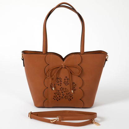 Bow &amp; Hearts Paw Print Handbag