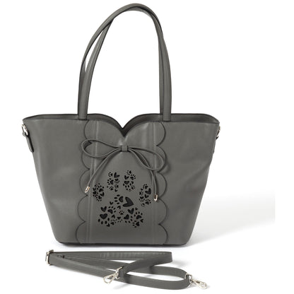 Bow &amp; Hearts Paw Print Handbag