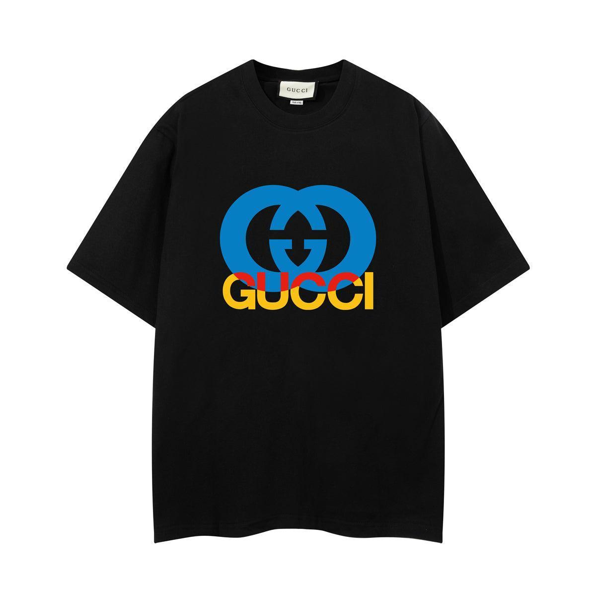 Gucci T-Shirt Black Crew Neck | Luxury Cotton Tee - Casual Elegance