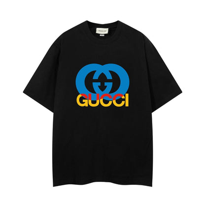 Gucci T-Shirt Black Crew Neck | Luxury Cotton Tee - Casual Elegance