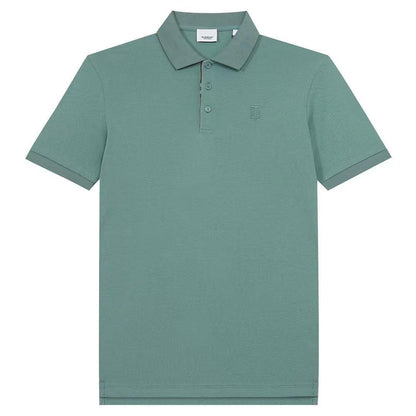 Burberry Light Green T-Shirt With Collar
