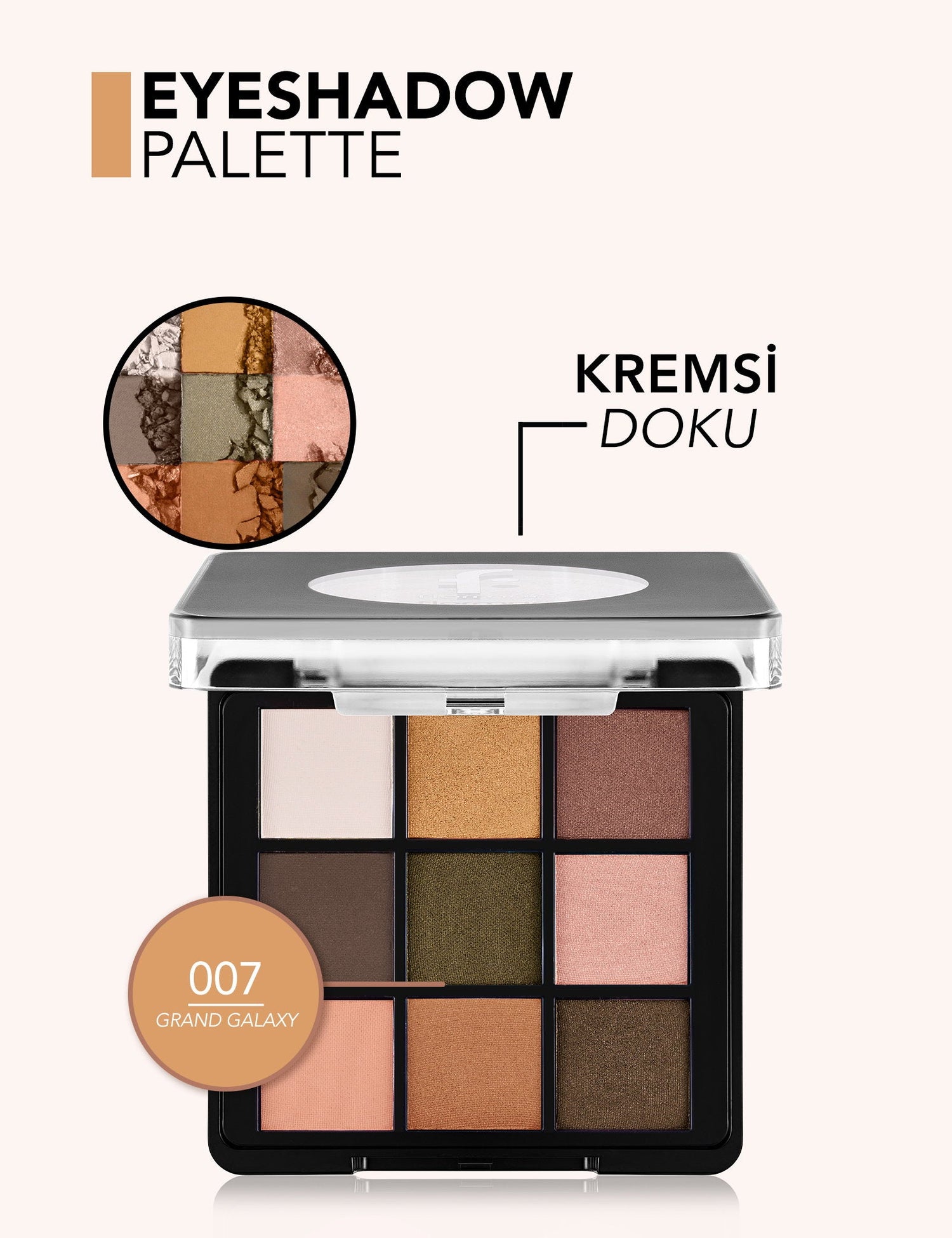Flormar 9-Color Eyeshadow Palette Matte &amp; Shimmer 9g