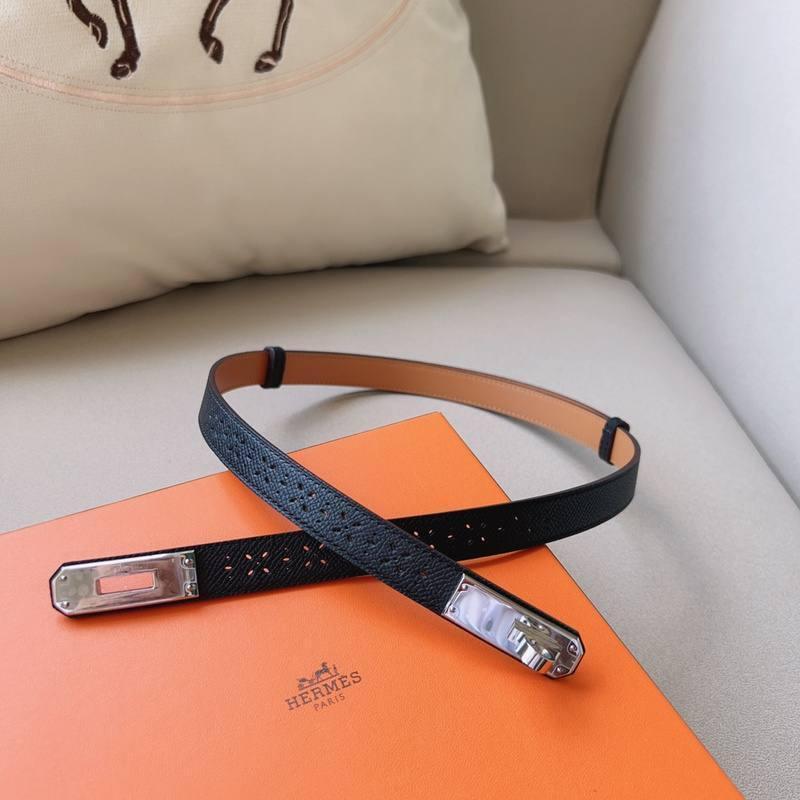 Hermes Men Silver Buckle Belt &