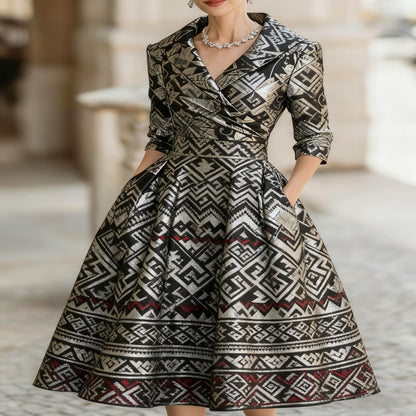 Womens Cardigan Style Linen Dress