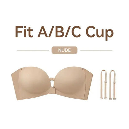 Women Strapless Front-Clasp Bra