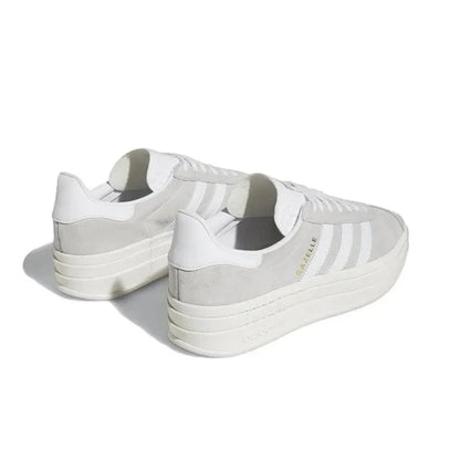 Adidas Gazelle Bold Grey White | Premium Suede Sneakers | Casual Comfort