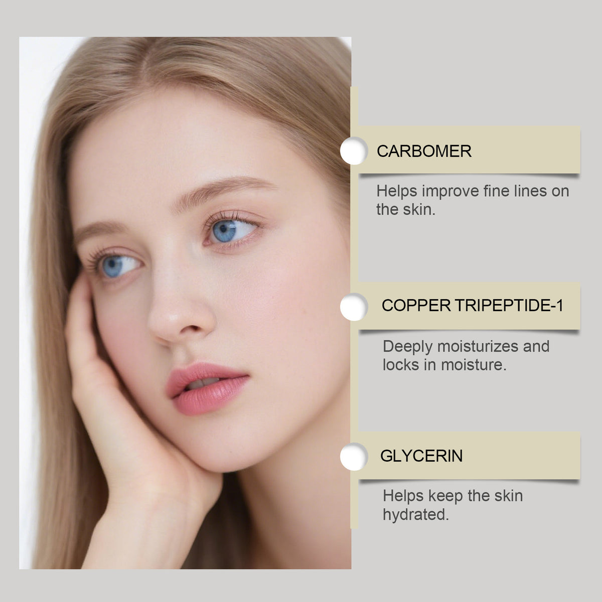 Hydrates and Gives a Radiant Glow, Moisturizing Facial Care Serum